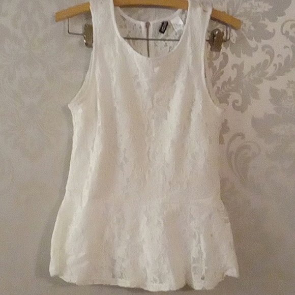 Divided baby doll lace top M - Picture 2 of 8